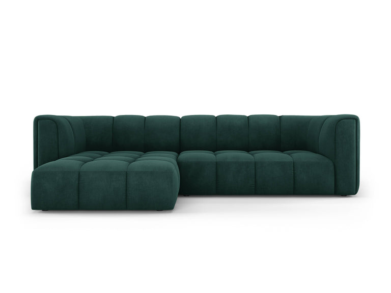 Hoekbank Francesca chenille links 3-zits