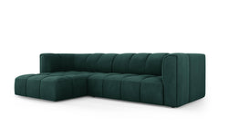 Hoekbank Francesca chenille links 3-zits