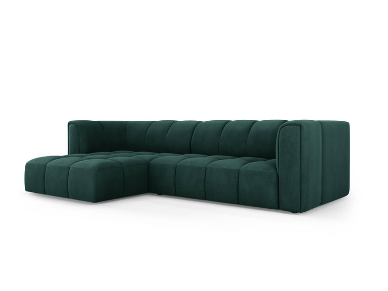 Hoekbank Francesca chenille links 3-zits