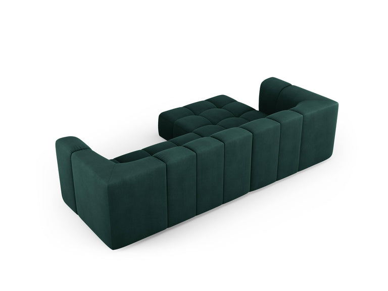 Hoekbank Francesca chenille links 3-zits