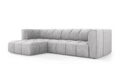 Hoekbank Francesca chenille links 3-zits