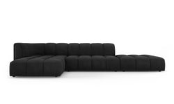 Hoekbank Francesca chenille links 5-zits