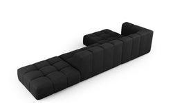 Hoekbank Francesca chenille links 5-zits