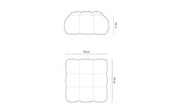 Hocker Tropea velvet