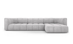 Hoekbank Francesca chenille rechts 5-zits