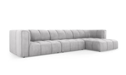 Hoekbank Francesca chenille rechts 5-zits