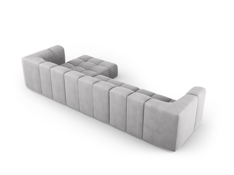 Hoekbank Francesca chenille rechts 5-zits