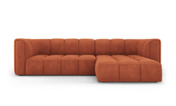 Hoekbank Francesca chenille rechts 3-zits