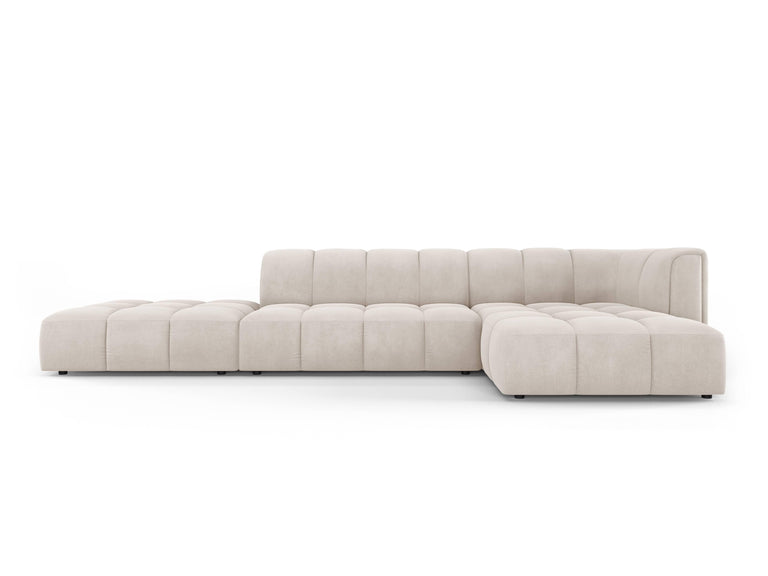 Hoekbank Francesca chenille rechts 5-zits