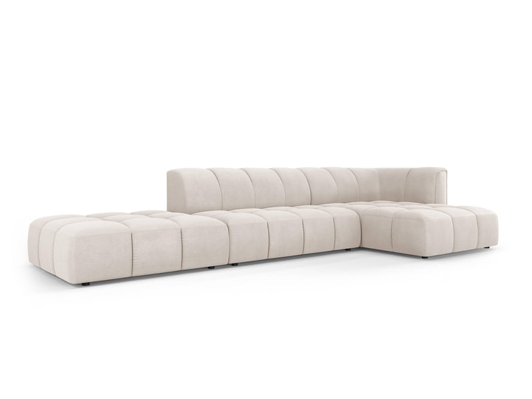 Hoekbank Francesca chenille rechts 5-zits