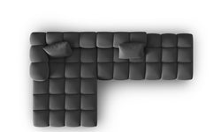 5-zitshoekbank Halley velvet links