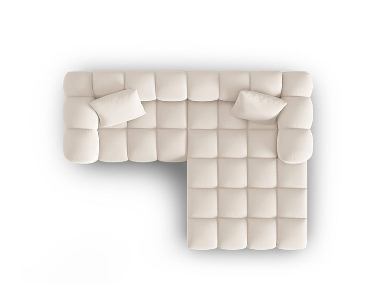 3-zitshoekbank Halley velvet rechts