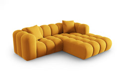 3-zitshoekbank Halley velvet rechts