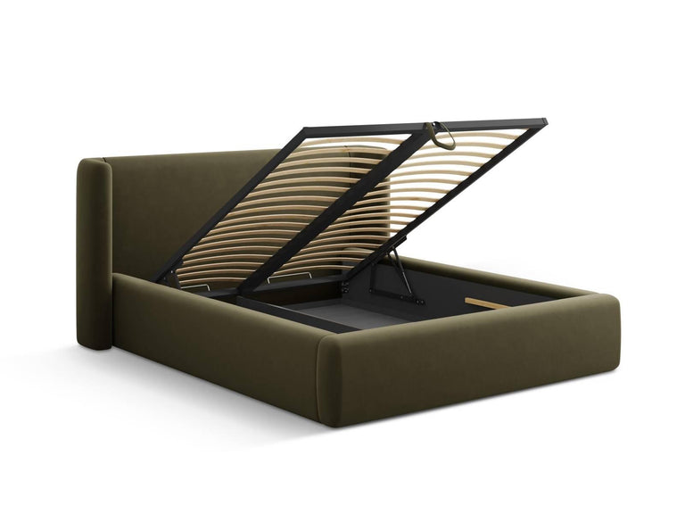 Bedframe Jolene 160x200 cm met opbergvak velvet
