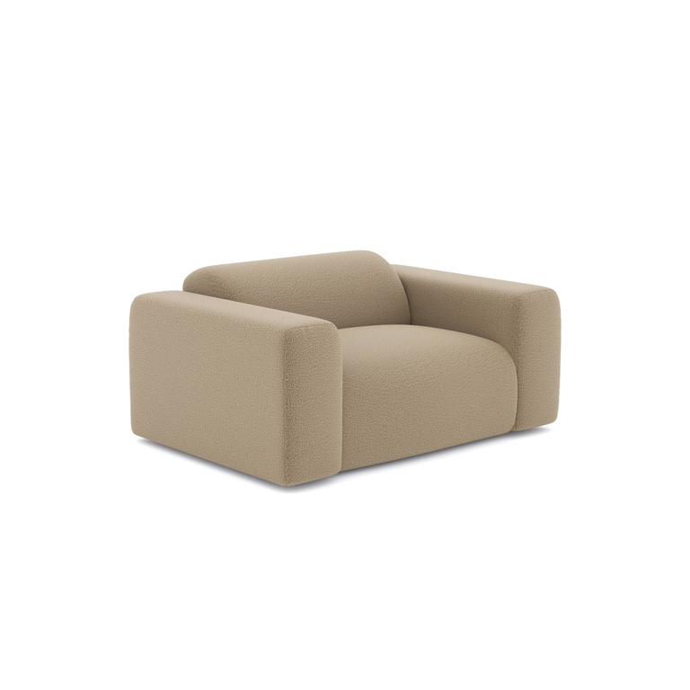 Fauteuil Myra bouclé