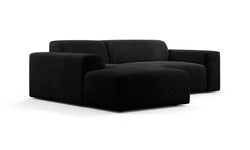 Hoekbank Nina links ribstof