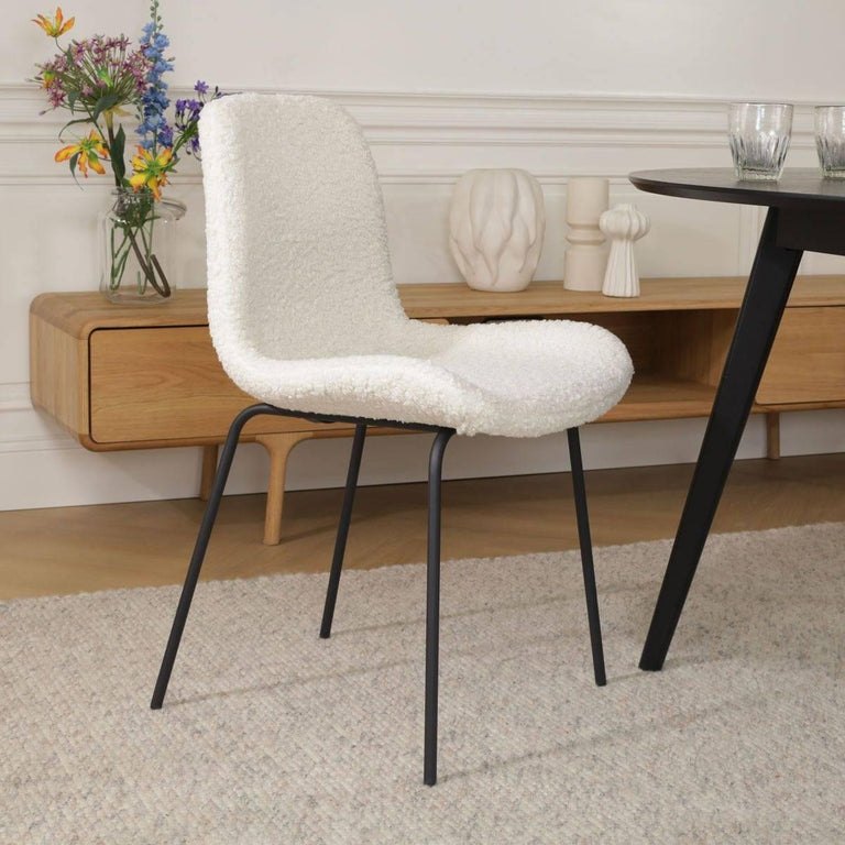 Eetkamerstoel Nora-Fé bouclé