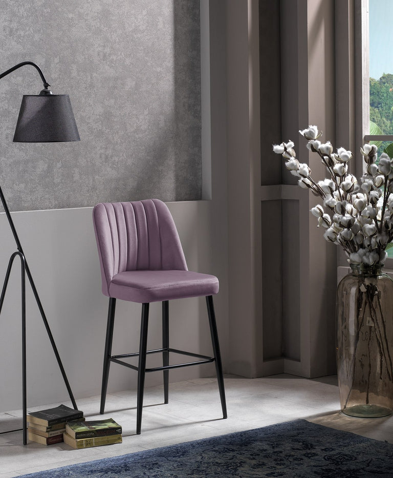 kalune design-set van 4 barstoelen katie-lichtroze--polyester-stoelen & fauteuils-meubels2