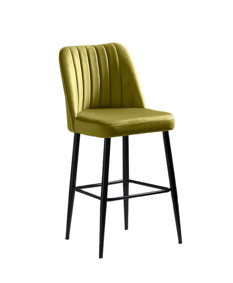 kalune design-set van 4 barstoelen katie-mosgroen--polyester-stoelen & fauteuils-meubels1