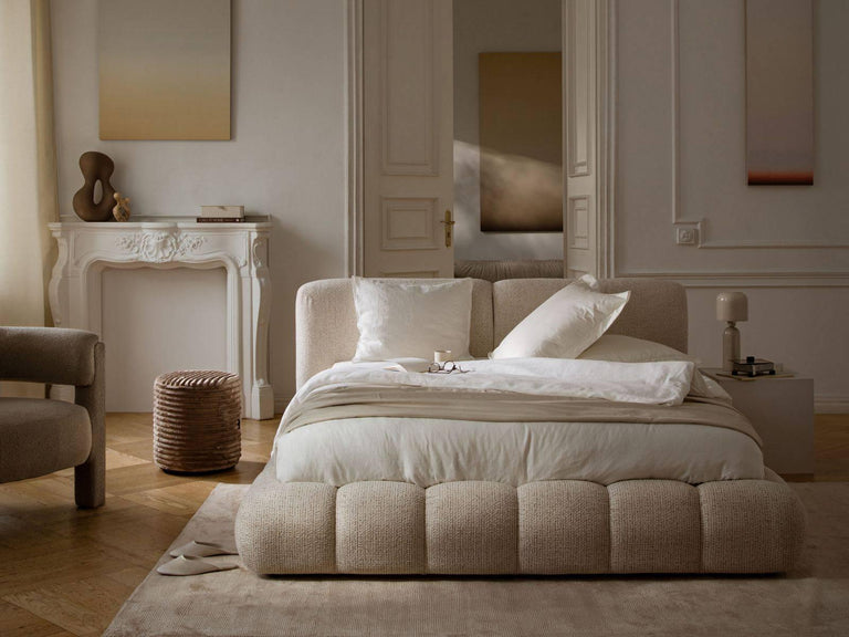 Bedframe Solange chenille 180 x 200 met opbergruimte