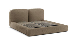 Bedframe Martina bouclé 140 x 200 met opbergruimte