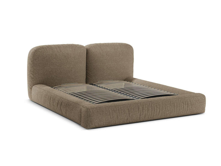 Bedframe Martina bouclé 140 x 200 met opbergruimte