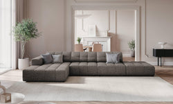 Hoekbank Chicago links chenille
