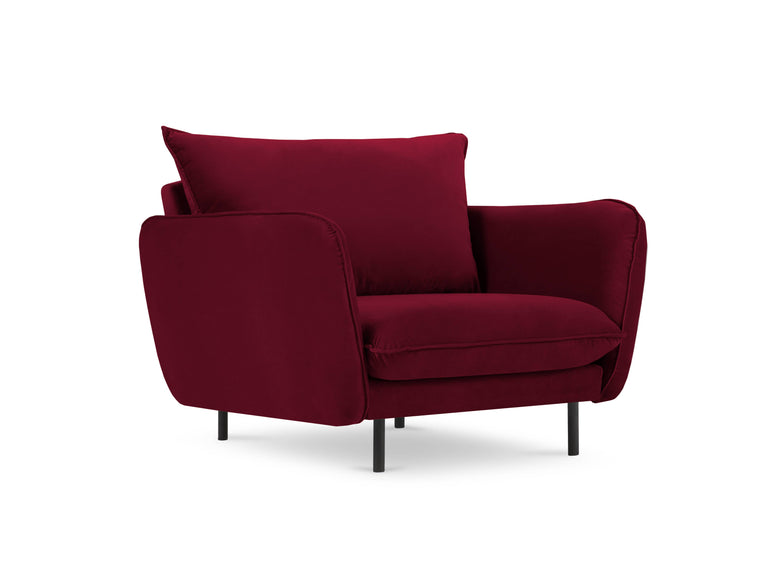 cosmopolitan-design-fauteuil-vienna-velvet-rood-zwart-95x92x95-velvet-stoelen-fauteuils-meubels1