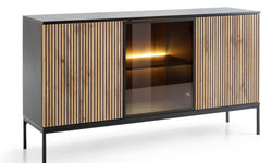 naduvi-collection-ladekast-tosena 2-deurs met verlichting-bruin-eikenfineer-kasten-meubels3