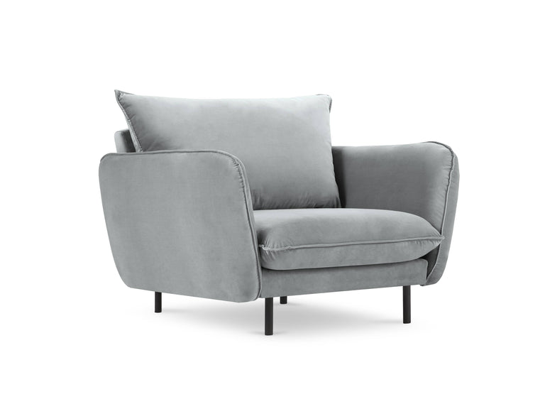 cosmopolitan-design-fauteuil-vienna-velvet-lichtgrijs-zwart-95x92x95-velvet-stoelen-fauteuils-meubels1