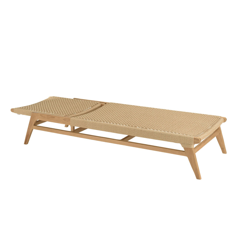 Ligbed Valeria teakhout rotan