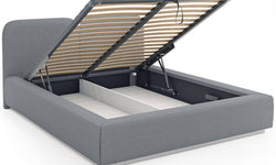 Bedframe Cremona chenille 180 x 200 cm met verlichting en opbergruimte