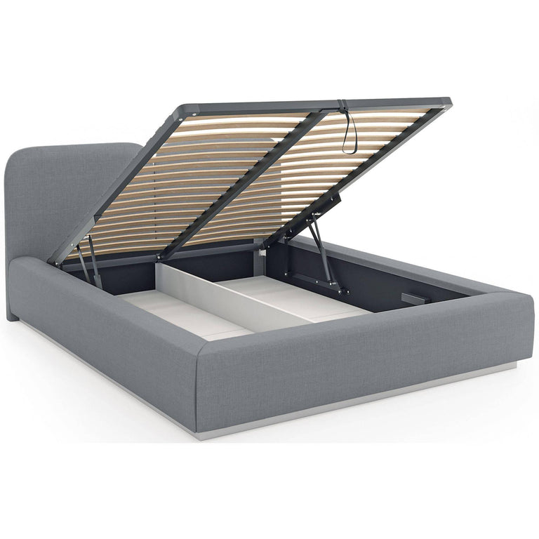 Bedframe Cremona chenille 180 x 200 cm met verlichting en opbergruimte