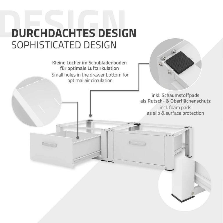 ml-design-set-van2wasmachineonderstellen cathy met lade-wit-staal-sanitair-bed- bad4