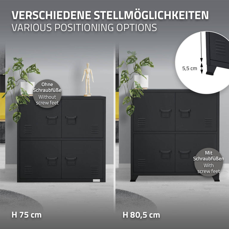 Set van 3 kantoorkasten Roger