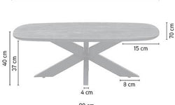 Salontafel Akagi ovaal