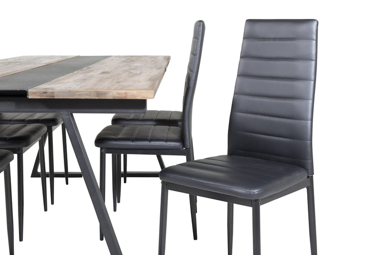 venture-home-eetkamerset-jakartamet6 eetkamerstoelen slimline-bruin-hout-tafels-meubels3