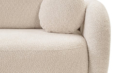 Hoekbank OLAN met slaapfunctie links bouclé