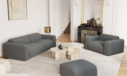Fauteuil Myra bouclé