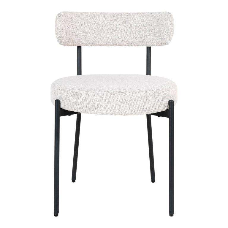 Set van 2 eetkamerstoelen Badalona bouclé
