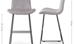 Barstoel Nino-Fé ribstof