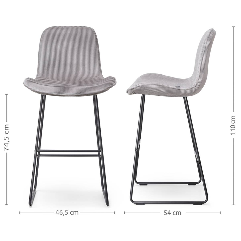 Barstoel Nino-Fé ribstof