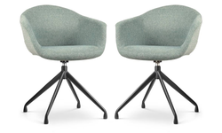 Set van 2 eetkamerstoelen Nola-Otis draaibaar