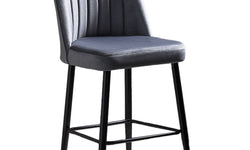 kalune design-set van 4 barstoelen katie-grijs--polyester-stoelen & fauteuils-meubels1