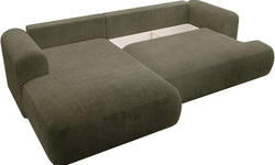 Hoekslaapbank Philipa ribstof links