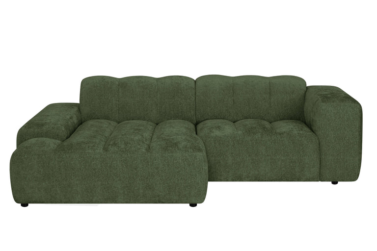 Hoekbank Sandro links 2.5-zits groot chenille