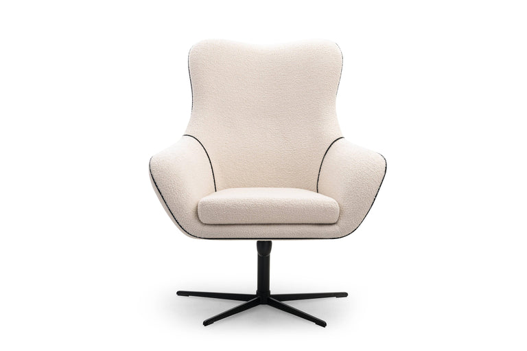 Fauteuil ESSI met draaifunctie bouclé