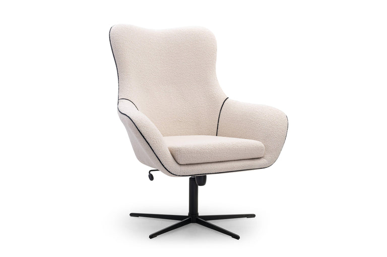 Fauteuil ESSI met draaifunctie bouclé