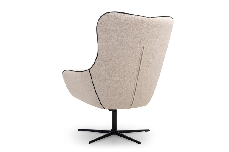 Fauteuil ESSI met draaifunctie bouclé