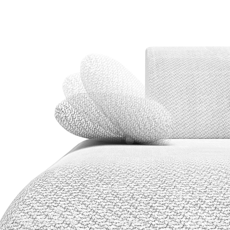 Hoekbank PURO met slaapfunctie links chenille